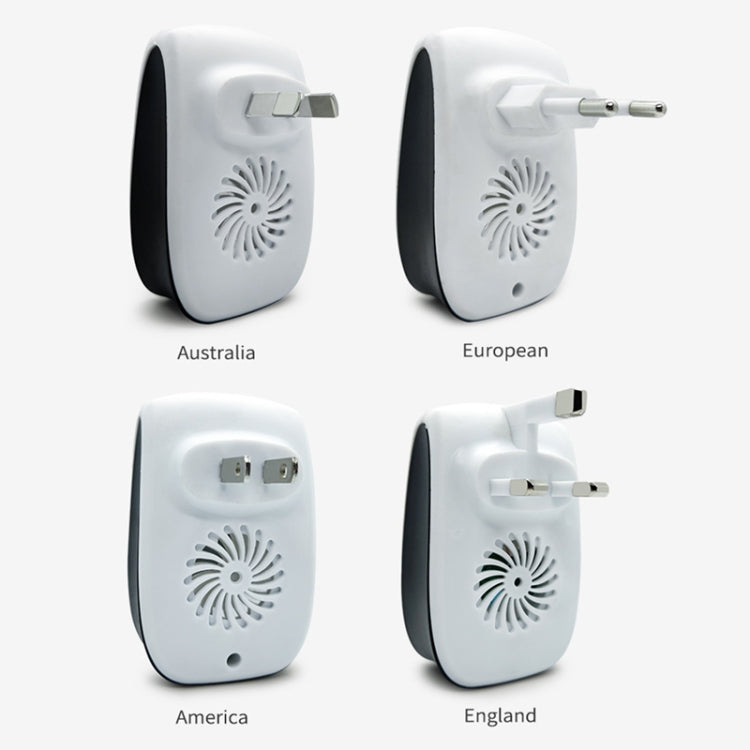 H12 2 PCS Ultrasonic Electronic Mouse Repeller Household Mini Mosquito Repeller, Product specification: US Plug(White)