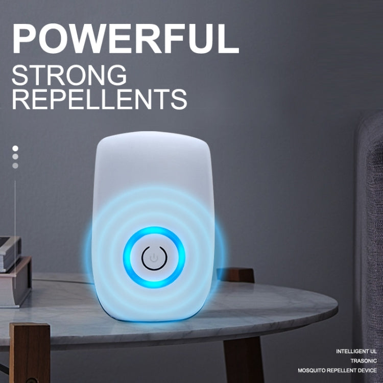 H12 2 PCS Ultrasonic Electronic Mouse Repeller Household Mini Mosquito Repeller, Product specification: US Plug(White)