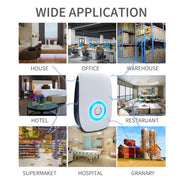 H12 2 PCS Ultrasonic Electronic Mouse Repeller Household Mini Mosquito Repeller, Product specification: US Plug(White)