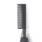Multifunctional Comb Dry And Wet Dual-Use Curly Hair Straightening Stick Electric Perm Comb EU Plug(Golden)