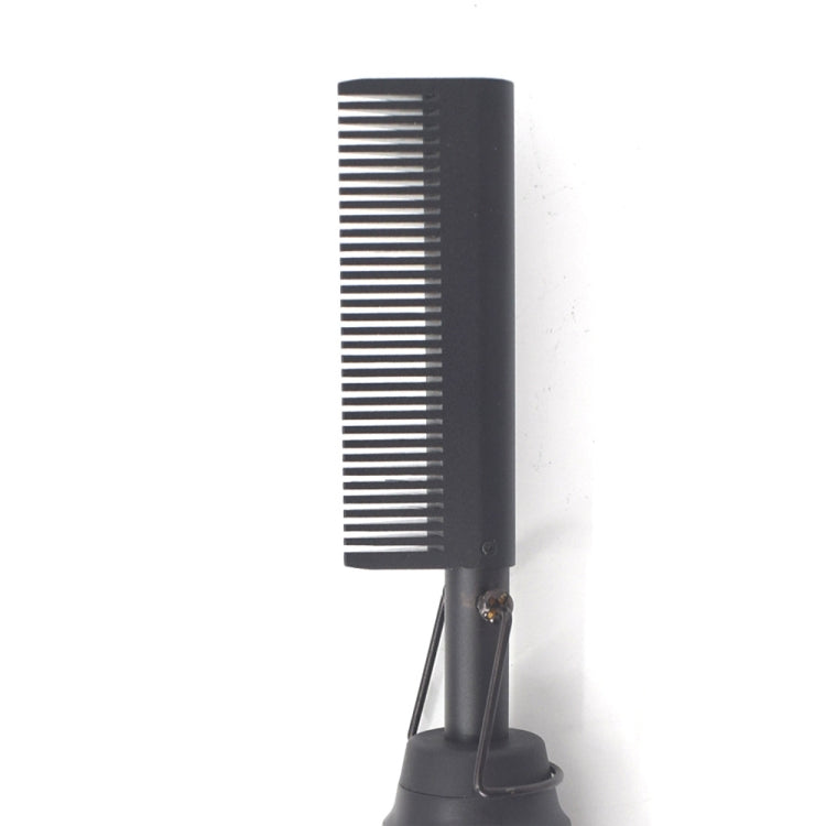 Multifunctional Comb Dry And Wet Dual-Use Curly Hair Straightening Stick Electric Perm Comb EU Plug(Golden)