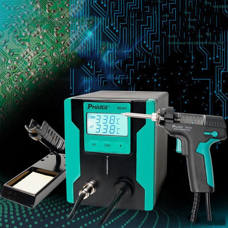ProsKit SS-331H Electric Heat Tin Suction Device Fully Automatic Suction Pump Desoldering Machine