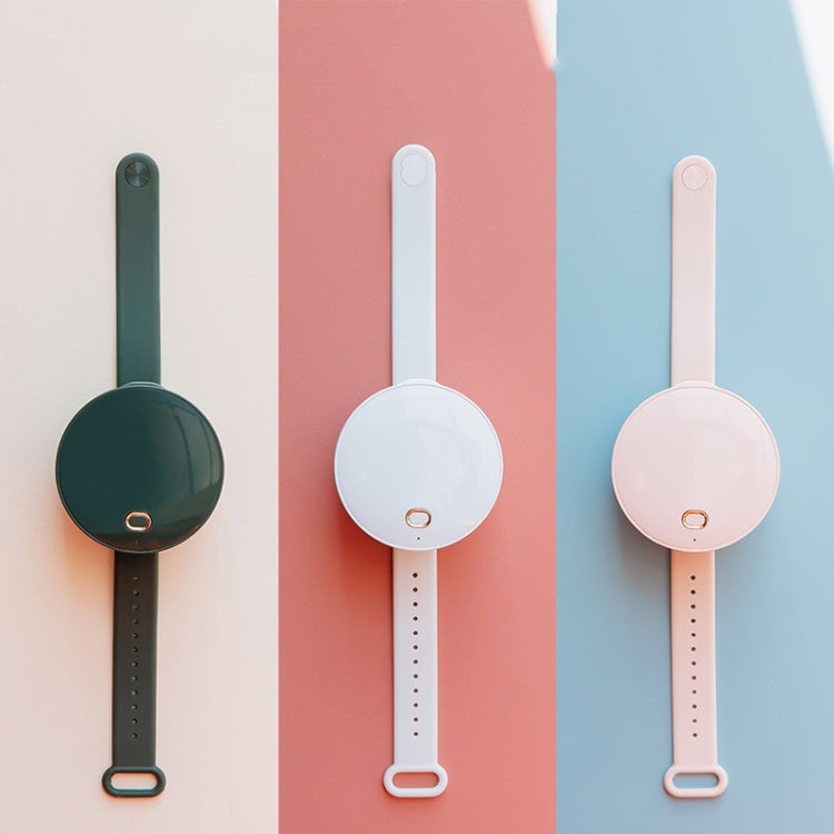 G3 Portable Outdoor Kids USB Mini Mirror Leafless Watch Fan(Pink)