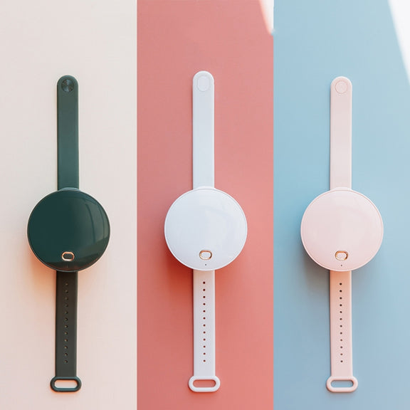 G3 Portable Outdoor Kids USB Mini Mirror Leafless Watch Fan(Pink)