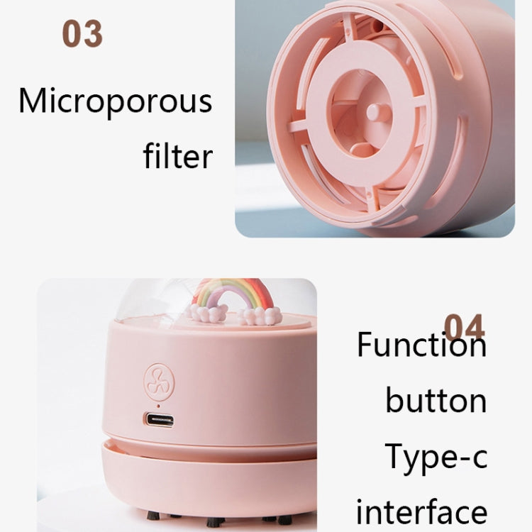 X1 Mini USB Handheld Wireless Desktop Vacuum Cleaner(Pink)