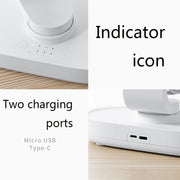 D77 Desktop Automatic Shaking hHead Fan Mute Portable Home Office Dormitory USB Fan(Ivory)