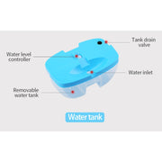 GZ-1901 Semiconductor Mini Dehumidifier Household Small Dehumidifier Bedroom Dehumidifier Moisture Absorber, Product specification: EU Plug(Fresh Blue)