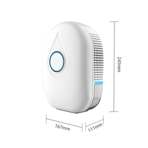 GZ-1901 Semiconductor Mini Dehumidifier Household Small Dehumidifier Bedroom Dehumidifier Moisture Absorber, Product specification: EU Plug(Fresh Blue)