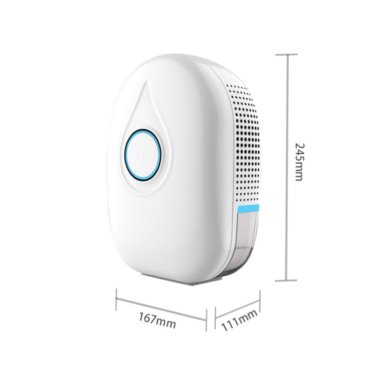 GZ-1901 Semiconductor Mini Dehumidifier Household Small Dehumidifier Bedroom Dehumidifier Moisture Absorber, Product specification: EU Plug(Fresh Blue)