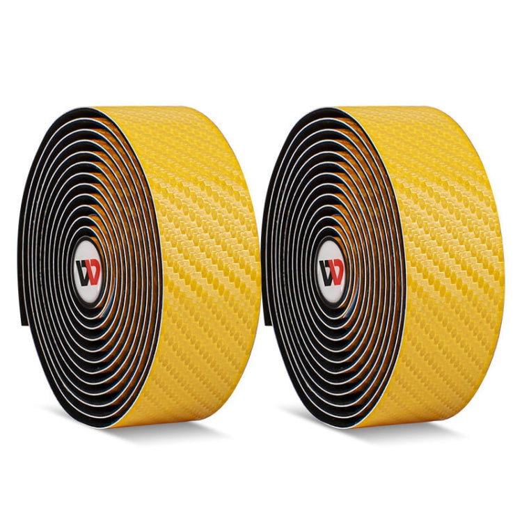 WEST BIKING Bicycle Breathable Non-Slip Handlebar Strap(Yellow)