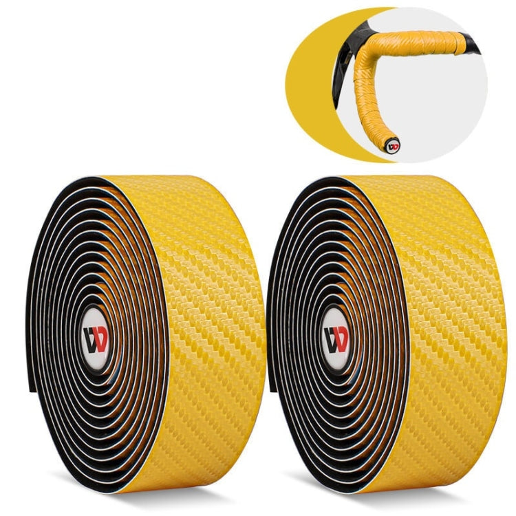WEST BIKING Bicycle Breathable Non-Slip Handlebar Strap(Yellow)