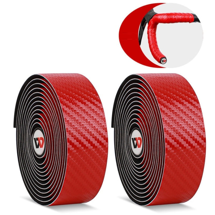 WEST BIKING Bicycle Breathable Non-Slip Handlebar Strap(Red)