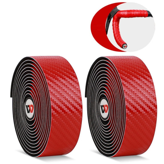 WEST BIKING Bicycle Breathable Non-Slip Handlebar Strap(Red)