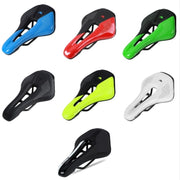 WEST BIKING Cycling Seat Hollow Breathable Comfortable Saddle Riding Equipment(White)