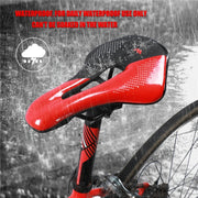 WEST BIKING Cycling Seat Hollow Breathable Comfortable Saddle Riding Equipment(White)