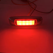 2 PCS 12/24V 8 LEDs Explosion Lightning Plating Edge Light Side Tail Light(Yellow)
