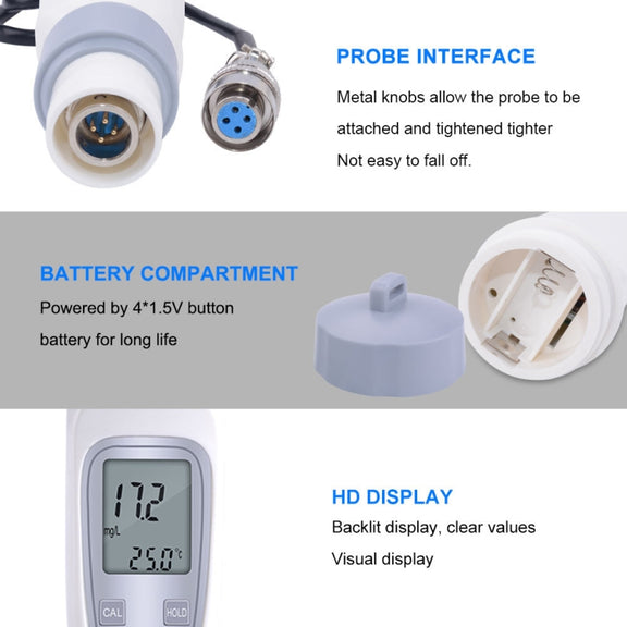 JPB-70A Portable Dissolved Oxygen Analyzer Water Quality Aquaculture Dissolved Oxygen Meter Detector
