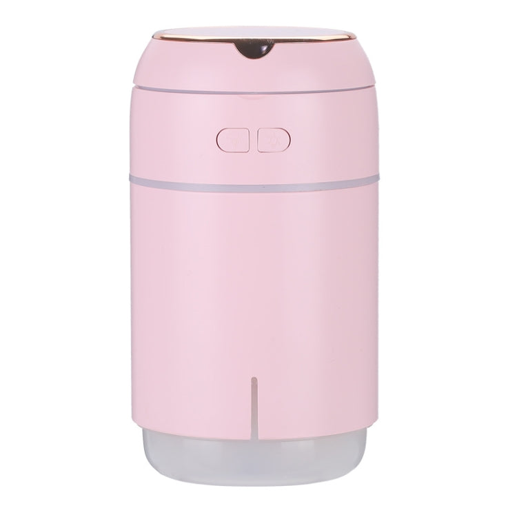 K005 Portable Hydrating LED Fill Light Makeup Mirror USB Mini Humidifier(Pink)