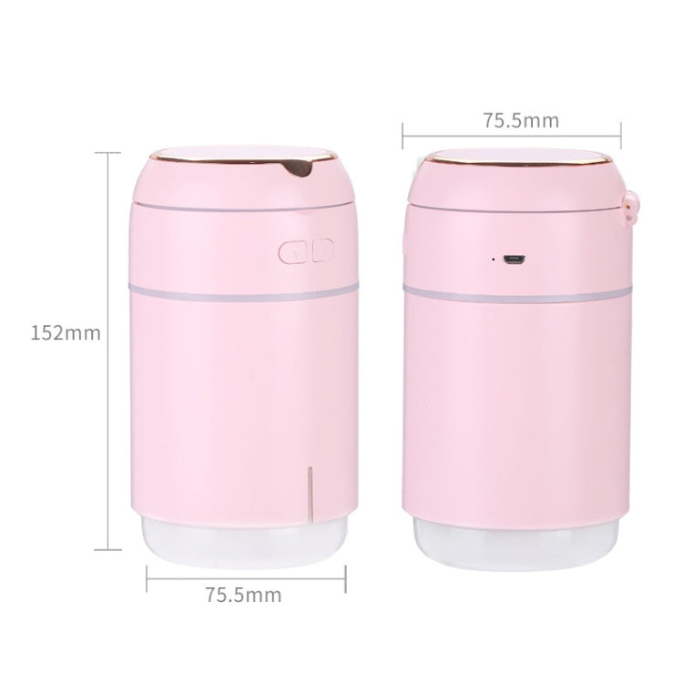 K005 Portable Hydrating LED Fill Light Makeup Mirror USB Mini Humidifier(Blue)