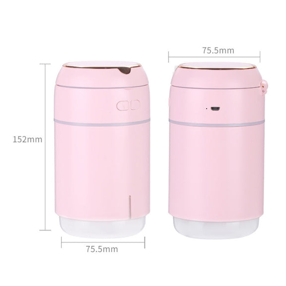 K005 Portable Hydrating LED Fill Light Makeup Mirror USB Mini Humidifier(White)