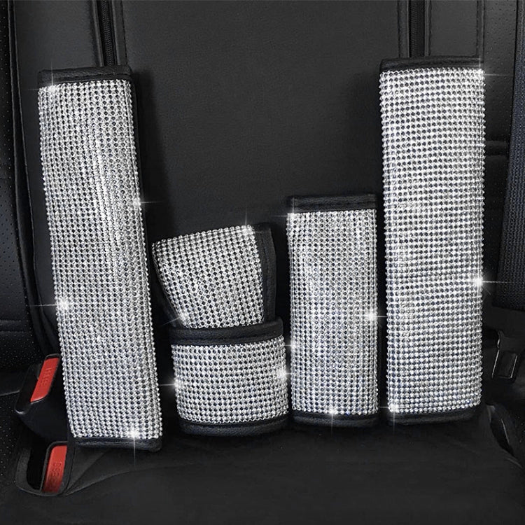 2 PCS Car Diamond-Studded Interior Products Personalized Protective Sleeve Gear Cover