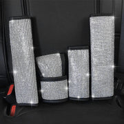 2 PCS Car Diamond-Studded Interior Products Personalized Protective Sleeve Gear Cover