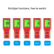 4-in-1 Portable PH/TDS/EC/TEMP Test Pen Multi-Function Water Quality Tester