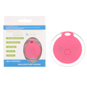 2 PCS  HYC-05 Round Bluetooth Anti-Lost Device Mobile Phone Key Two-Way Object Finding Alarm( Pink)