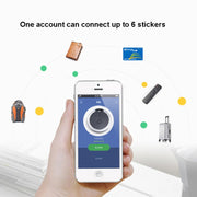 2 PCS  HYC-05 Round Bluetooth Anti-Lost Device Mobile Phone Key Two-Way Object Finding Alarm( Blue)