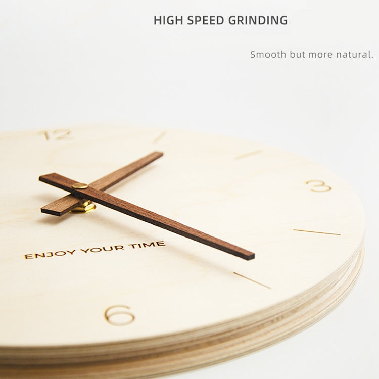 10 inch Without Printing Plate Wooden Sling Wall Clock Home Living Room Clock