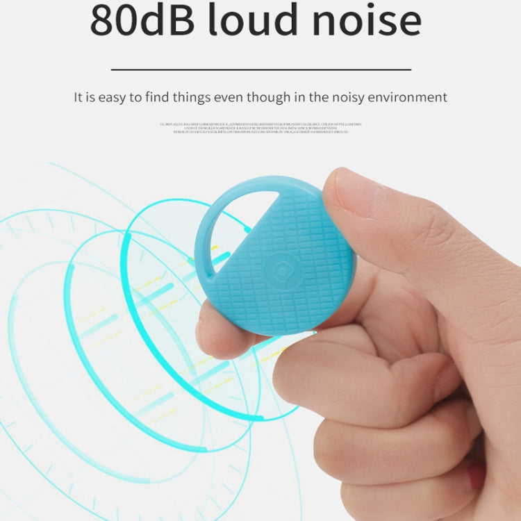 HYC-S9 2 PCS Round Bluetooth Object Finder Mobile Phone Tracking Locator Anti-Lost Two-Way Alarm(Black)