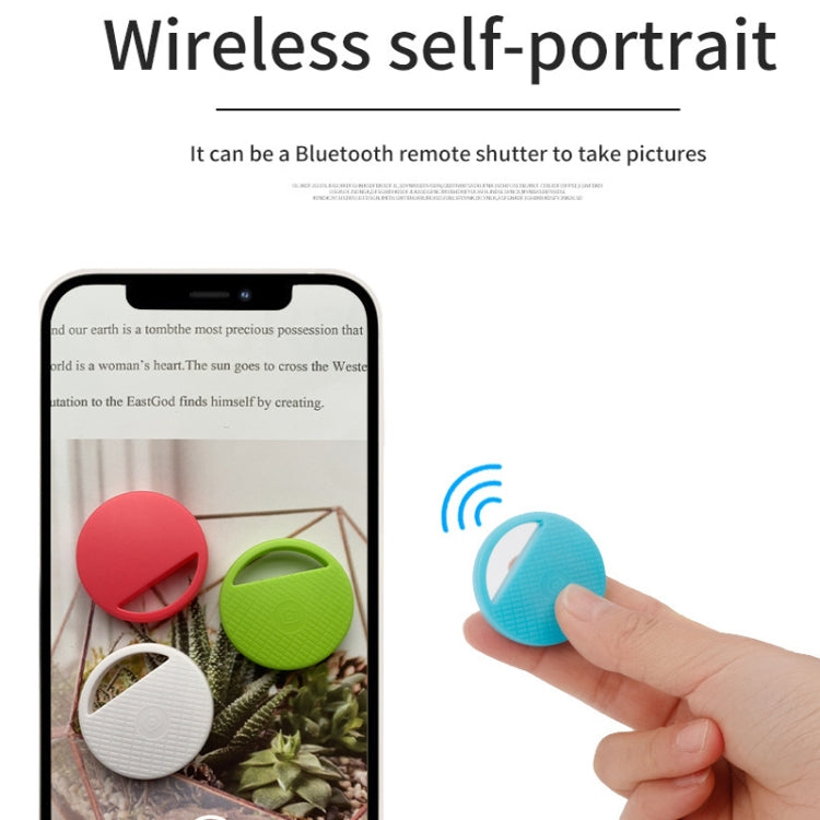 HYC-S9 2 PCS Round Bluetooth Object Finder Mobile Phone Tracking Locator Anti-Lost Two-Way Alarm(White)