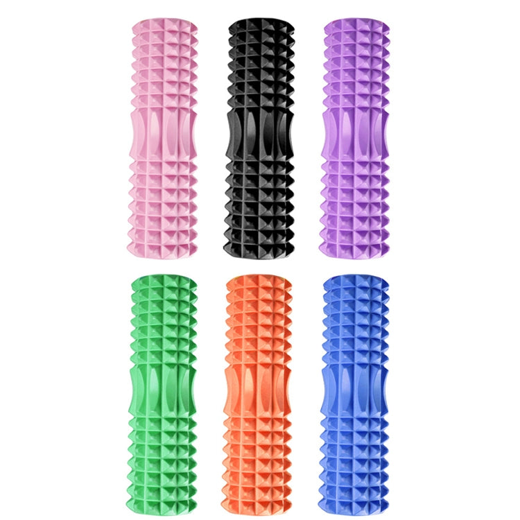 3 in 1 Eva Foam Roller Hollow Muscle Relaxation Roller Yoga Column Set, Length: 33cm (Black Crescent)