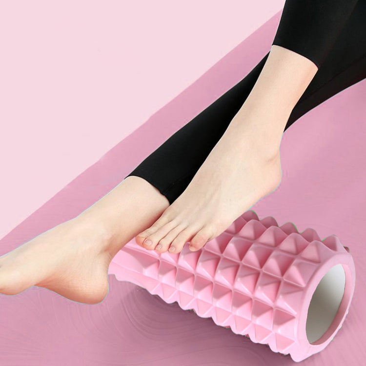 3 in 1 Eva Foam Roller Hollow Muscle Relaxation Roller Yoga Column Set, Length: 33cm (Black Crescent)