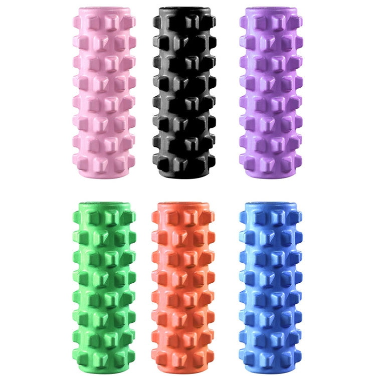 3 in 1 Eva Foam Roller Hollow Muscle Relaxation Roller Yoga Column Set, Length: 45cm (Green Wolf Tooth)
