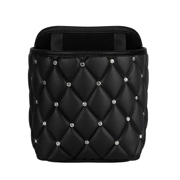 Car Seat Back Storage Bag Personality Diamond-Studded Car Storage Net Bag Car Multi-Function Storage Bag