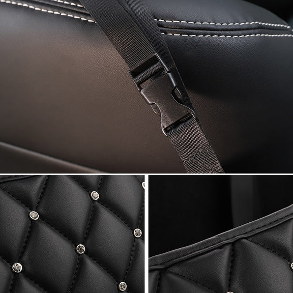 Car Seat Back Storage Bag Personality Diamond-Studded Car Storage Net Bag Car Multi-Function Storage Bag