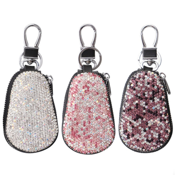 Diamond Car Gourd Key Case Car Key Case(White Diamond)