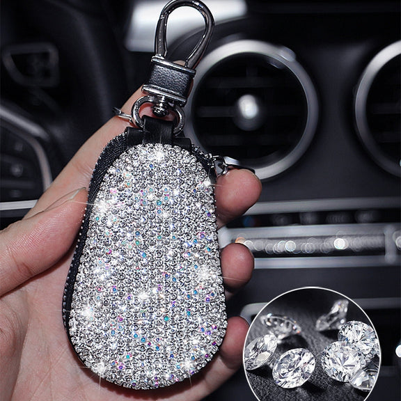 Diamond Car Gourd Key Case Car Key Case(White Diamond)