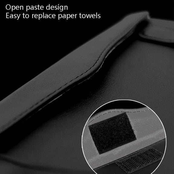Car Tissue Box Car Hanging Sun Visor Pumping Box(Beige White Diamonds)