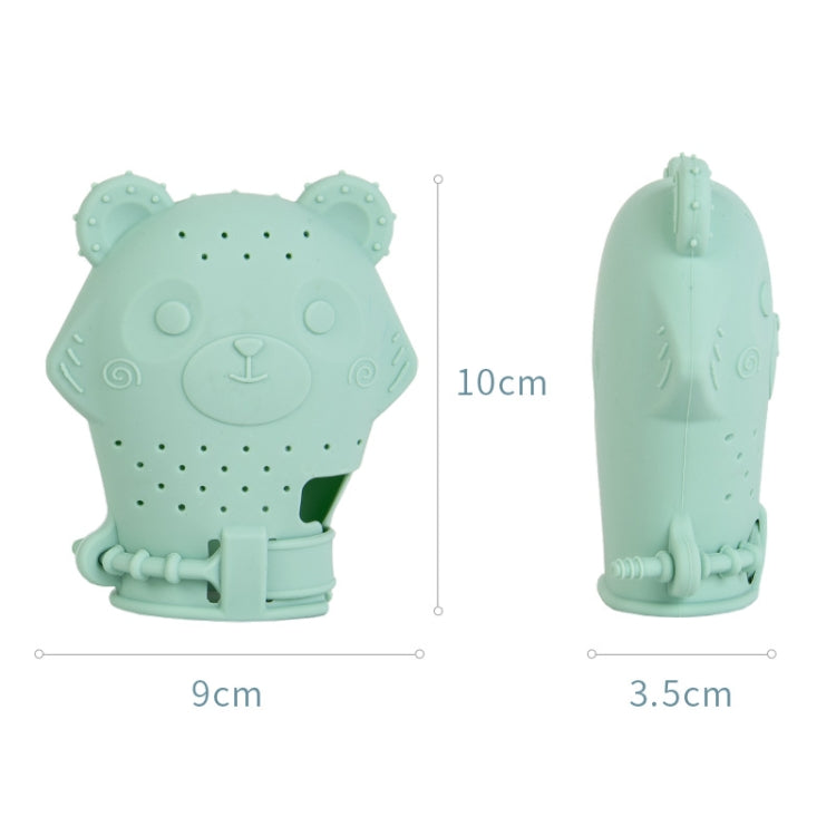 2 PCS Baby Molar Gloves Children Soothing Silicone Teether Molar Stick Maternal And Child Toy(Blue)