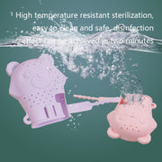 2 PCS Baby Molar Gloves Children Soothing Silicone Teether Molar Stick Maternal And Child Toy(Pink)
