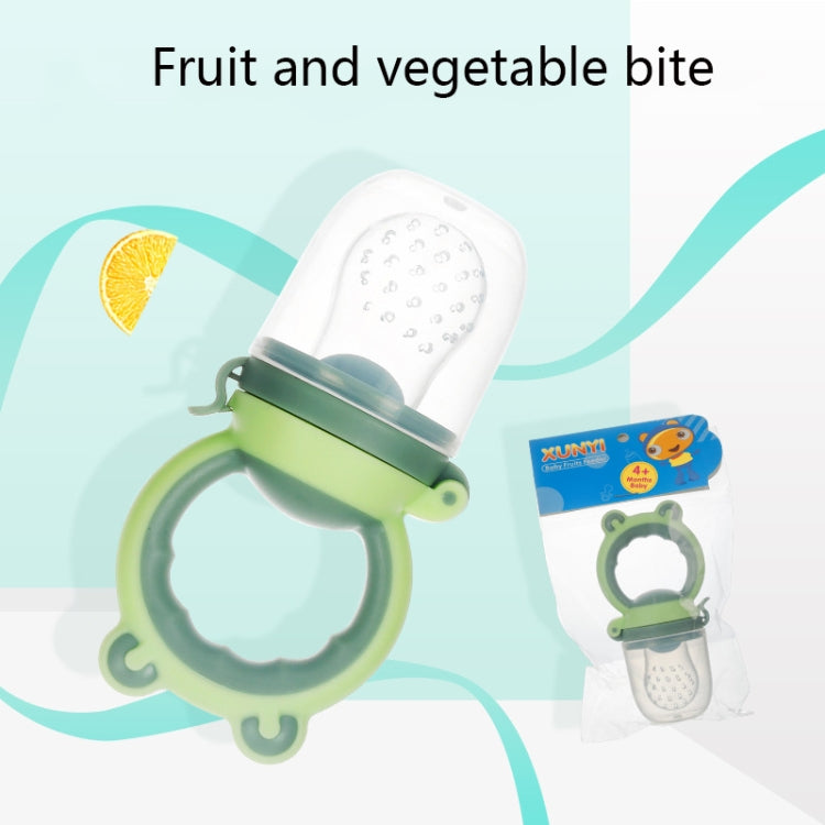 Baby Fruit And Vegetable Food Supplement Food Fruit Bite Bag(S Blue)