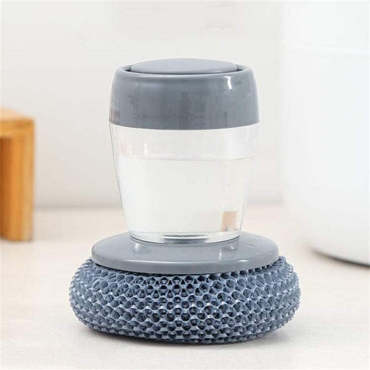 Multifunctional Push-Type Cleaning Brush Kitchen Detergent Automatic Liquid Addition Dishwashing Brush(PET Pot Brush)