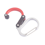 Multifunctional Carabiner Aluminum Alloy D-Type Outdoor Products Quick-Hanging Buckle(Black)