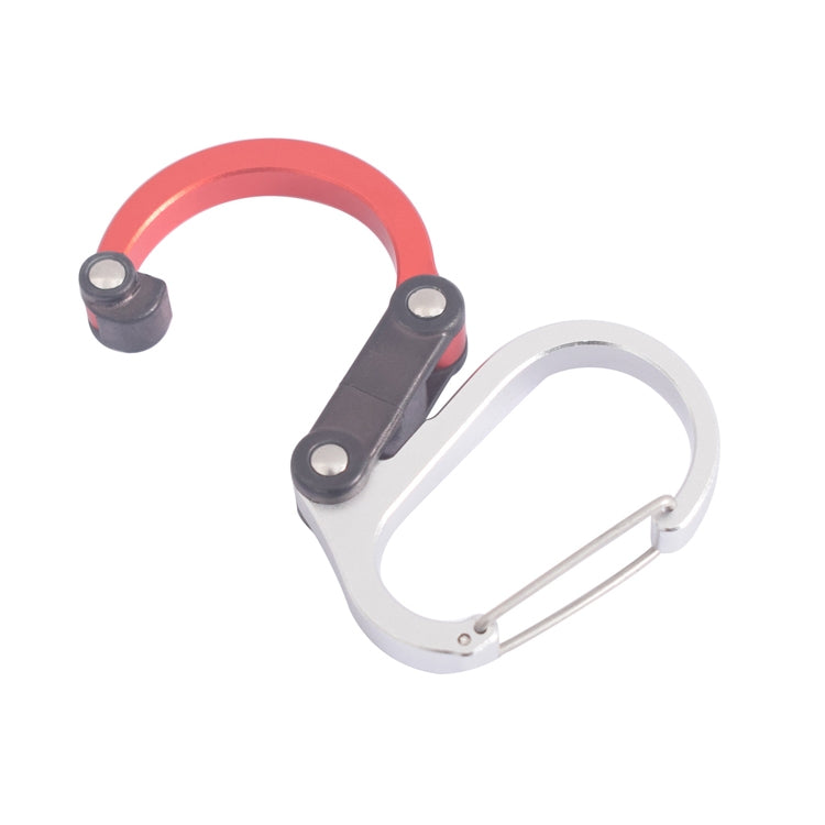 Multifunctional Carabiner Aluminum Alloy D-Type Outdoor Products Quick-Hanging Buckle(Blue)