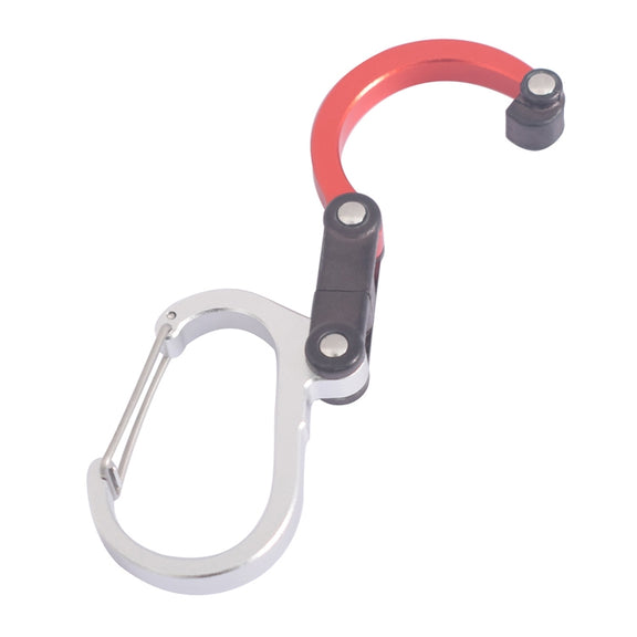 Multifunctional Carabiner Aluminum Alloy D-Type Outdoor Products Quick-Hanging Buckle(Golden)