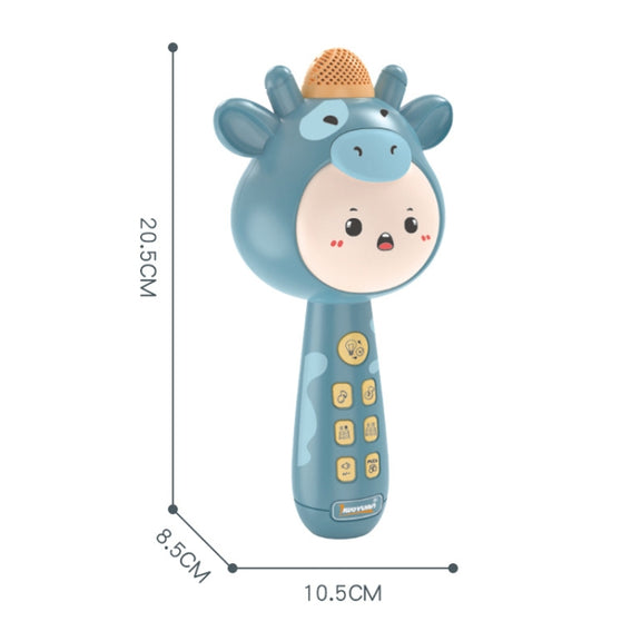 Children Wireless Singing Microphone Early Education Toys, Colour: Upgraded Blue