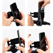 Telescopic Adjustment Live Frame Desktop Tablet Mobile Phone Bracket, Specification: K06 Three-seat (White)