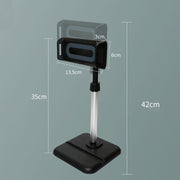 Telescopic Adjustment Live Frame Desktop Tablet Mobile Phone Bracket, Specification: K05 Flat Plate  (White Gray)